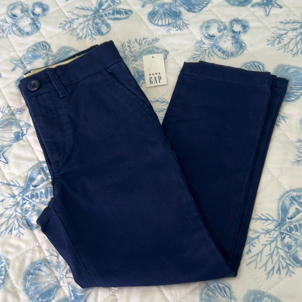 Baby Gap Blue Adjustable Waist Dress Pants or School Uniform Size 5T or 5 Years